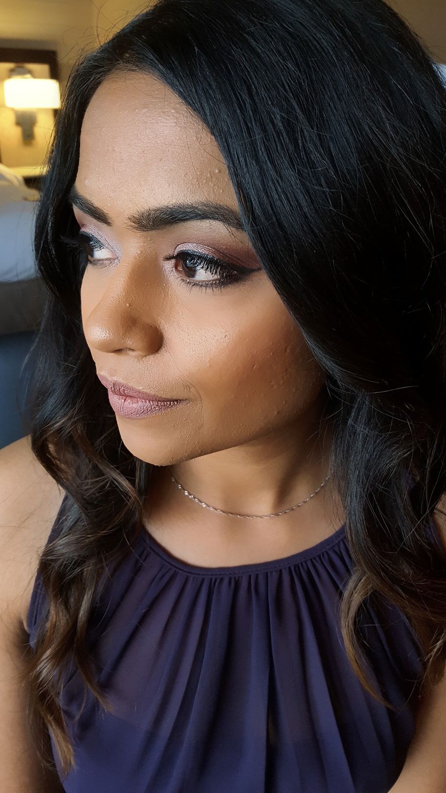 Smoky eye in profile