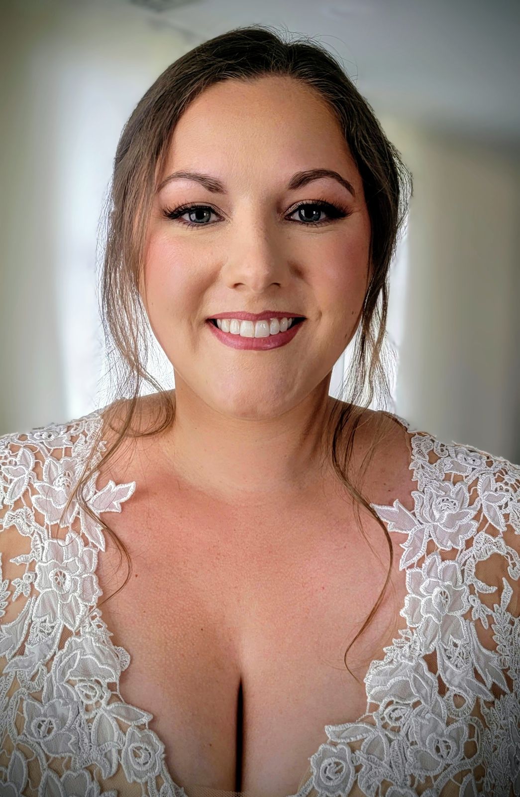 Glowing bridal skin