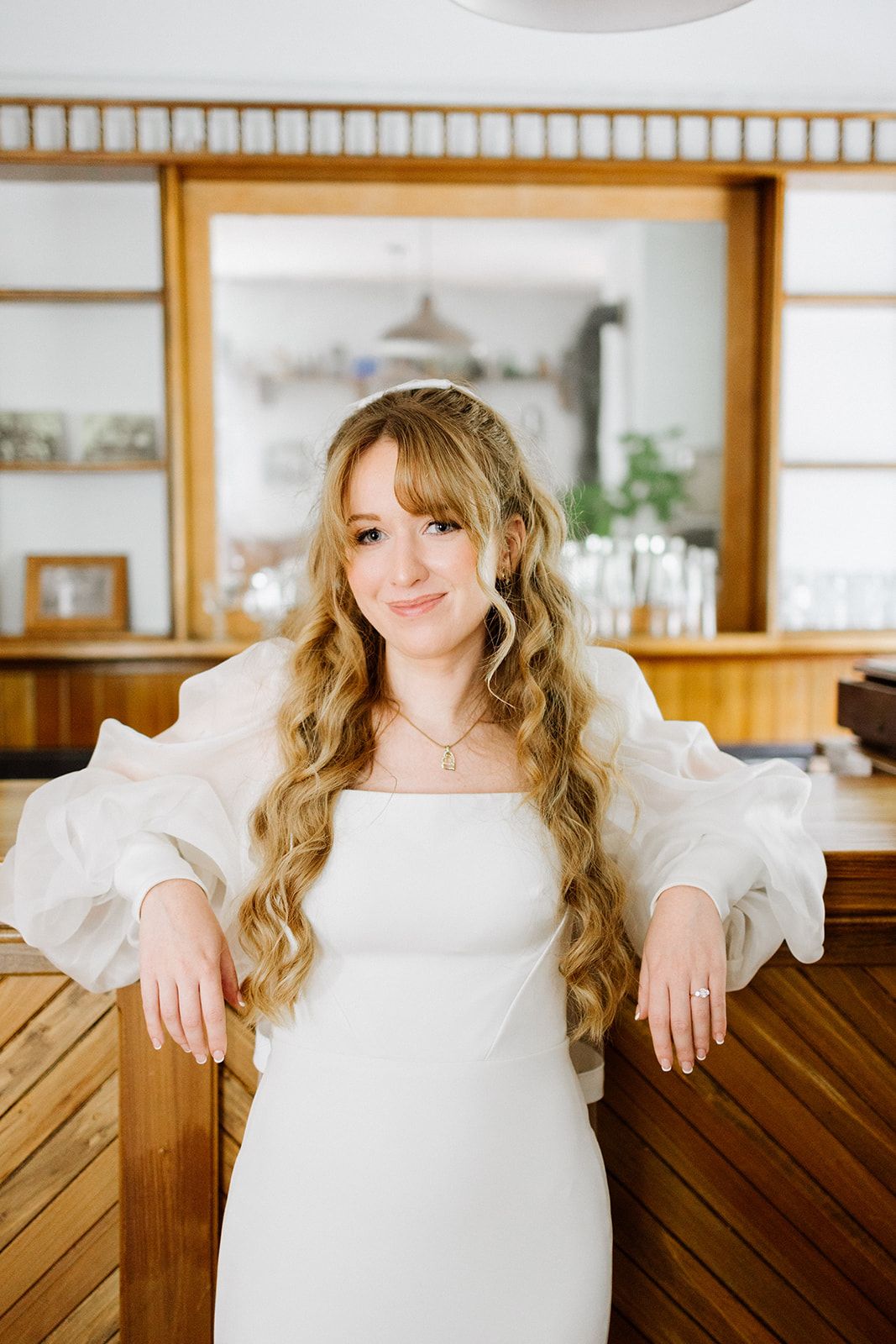 Smiling bride